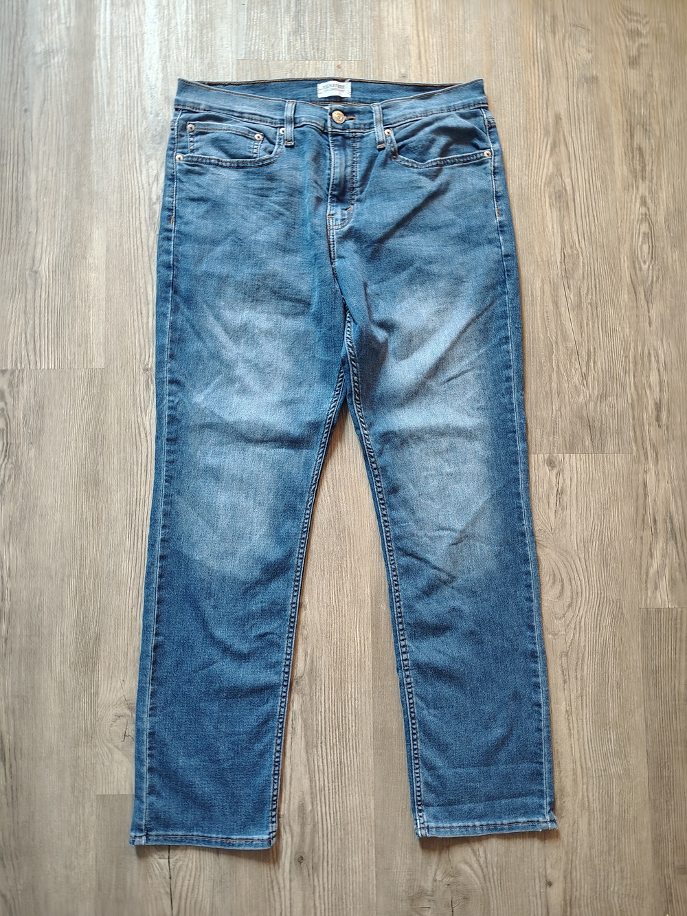 Levi Strauss Signature Boyfriend Jeans Women's 14 Mid Rise Super Stretch Denim